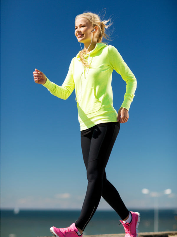 Young woman jogging