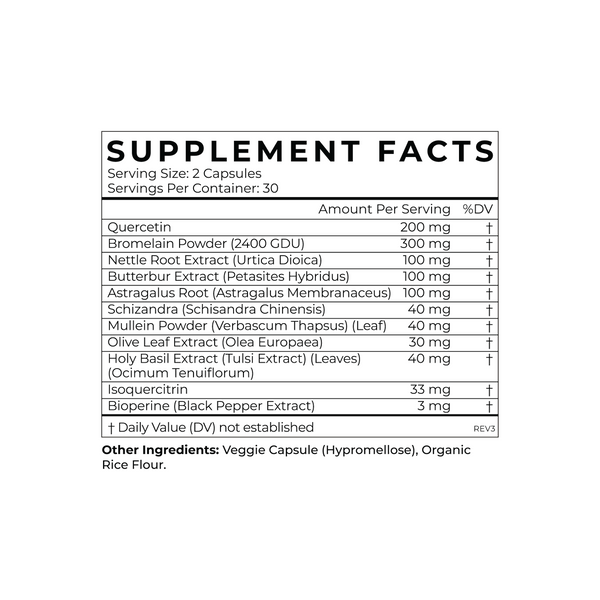 Allergy Defense Supplement Facts